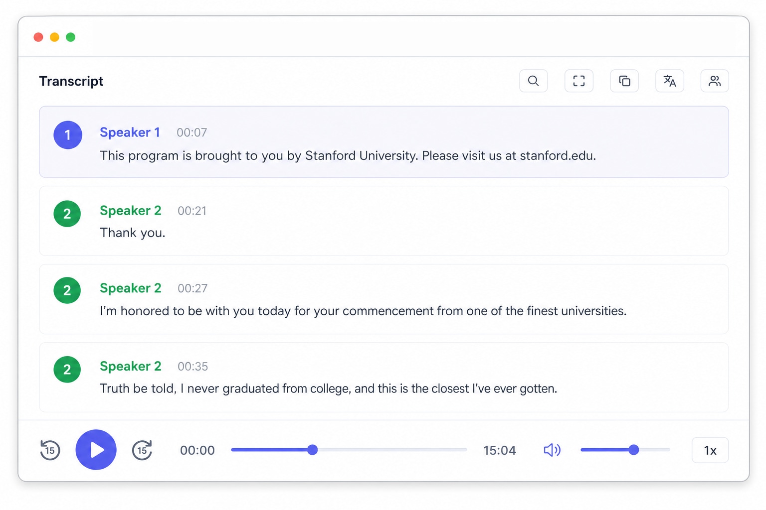 Audio & Video Transcription